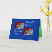 Twin-felicitatiekaart Kaart (Gele Bloem)