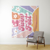 Twin Fest regenboog zonneschijn Wandkleed (In situ)