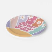 Twin Fest Retro Sunshine Rainbow Daisy Papieren Bordje (Gekanteld)
