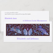  Twin Fishes Modern Wedding Kaart (Voorkant / Achterkant)