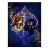 Twin flame balance artwork perfect poster (Voorkant)
