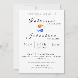 Twin Flame bruiloft thema- Kaart