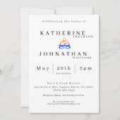 Twin Flame bruiloft thema- Kaart (Voorkant)