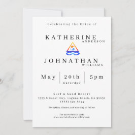 Twin Flame bruiloft thema- Kaart