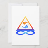 Twin Flame bruiloft thema- Kaart (Achterkant)