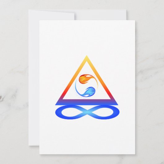 Twin Flame bruiloft thema- Kaart (Achterkant)