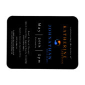 Twin Flame bruiloft uitnodiging- Magneet (Horizontaal)