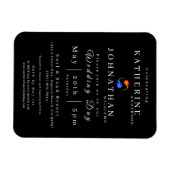 Twin Flame bruiloft uitnodiging- Magneet (Horizontaal)