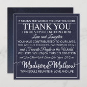 Twin Flame Dank u Kaarten (Voorkant / Achterkant)