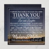 Twin Flame Dank U Tafelkaarten Save The Date (Voorkant / Achterkant)