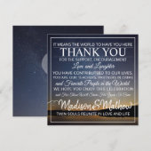 Twin Flame Dankbetuiging Tafelkaarten Save The Date (Voorkant / Achterkant)