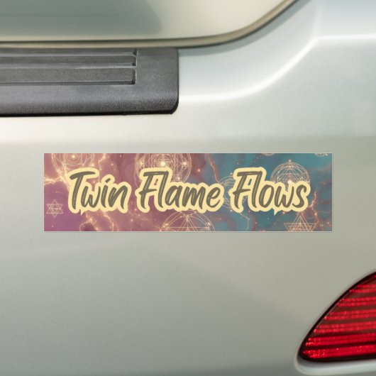 Twin Flame Flows Bumpersticker (Op auto)