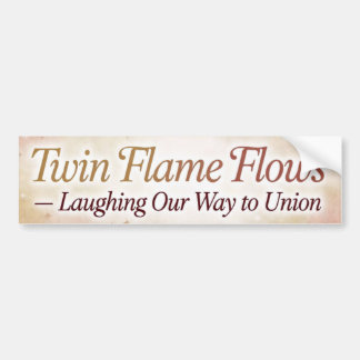 Twin Flame Flows Lachende bumpersticker