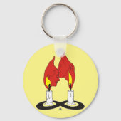 Twin Flame Kiss Button Sleutelhanger (Voorkant)