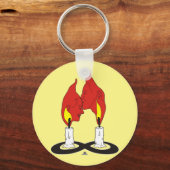 Twin Flame Kiss Button Sleutelhanger (Voorkant)