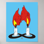 Twin Flame Kiss Poster (Voorkant)