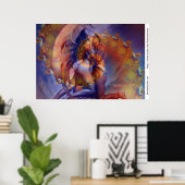 Twin Flame Love Poster (Thuiskantoor)