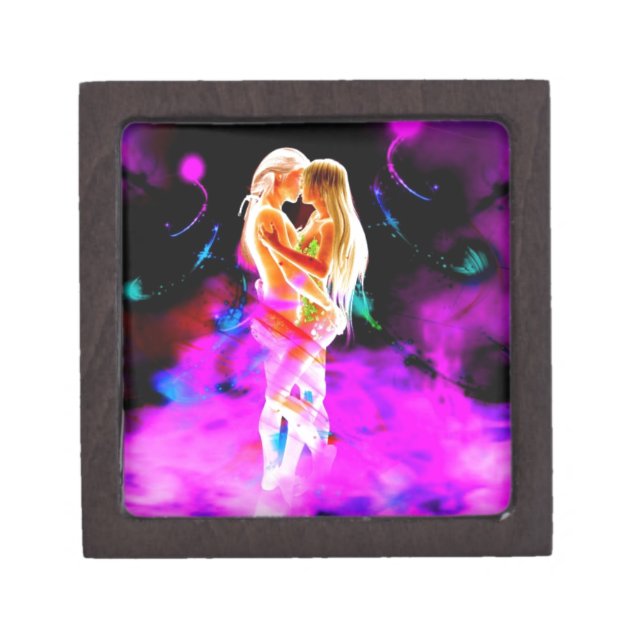 TWIN FLAME psychedelic Premium Juwelen Doos (Voorkant)