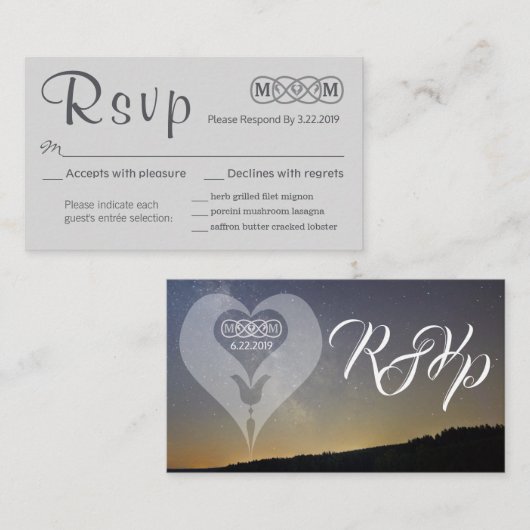 Twin Flame-responskaarten Advieskaart (Voorkant / Achterkant)