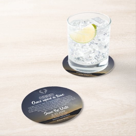 Twin Flame Save the Dates Paper Onderzetter (Insitu)