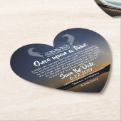 Twin Flame Save the Dates Papier Coasters Kartonnen Onderzetters (Gekanteld)