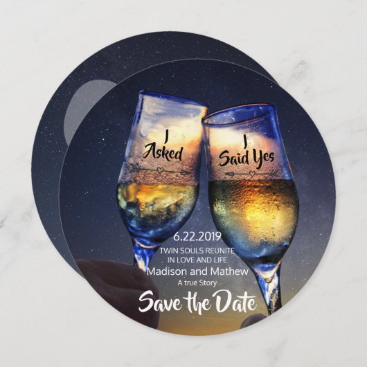 Twin Flame Save the Dates Save the Date (Voorkant / Achterkant)