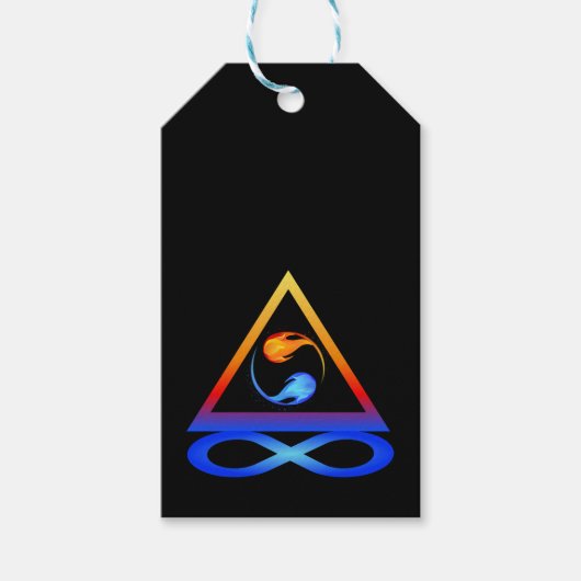 Twin Flame-symbool Cadeaulabel (Voorkant)