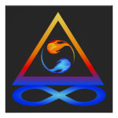 Twin Flame-symbool Perfect Poster (Voorkant)