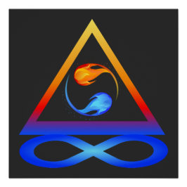 Twin Flame-symbool Perfect Poster