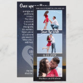 Twin Flame Trouwdag Save the Date (Voorkant / Achterkant)