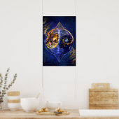 Twin flame - yin-yang balance artwork poster (Keuken)