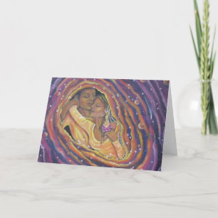 Twin Flames, een Wenskaart van Flora Cloud Feestdagen Kaart