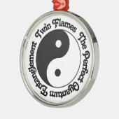 Twin Flames Quantum Entanglement Yin Yang Metalen Ornament (Links)