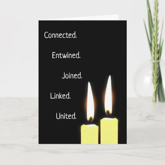 Twin Flames Soulmates-verbinding Feestdagen Kaart (Voorkant)