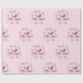 Twin Flamingo's in roze Cadeaupapier (Vlak)
