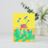 Twin Flowers en Sunset Briefkaart (Staand voorkant)