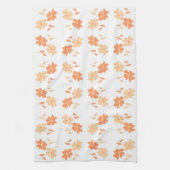 Twin Flowers tea towel - peach Theedoek (Verticaal)