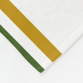 Twin Forest Groene Bodem Racing Stripes op Wit Fleece Deken (Hoek)