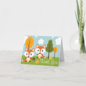 TWIN FOX IN LUIERS BABY SHOWER BEDANKT (Voorkant)