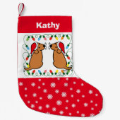 Twin Fox Red Labrador Santas Kleine Kerstsok (Voorkant)