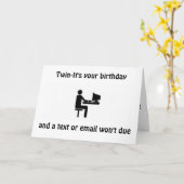 ***TWIN***-GEEN TEKST OF E-MAIL-EEN KAART VOOR "U" (Gele Bloem)