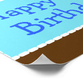 TWIN Gekke apen Aangepaste verjaardagsbanner Poster (Hoek)