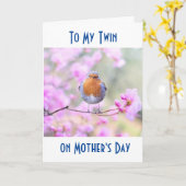 TWIN- GENIET VAN JE DAG "HET IS MOEDERDAG" KAART (Gele Bloem)