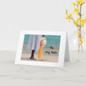 TWIN-GENIET VAN JE VERJAARDAG "OP JOUW MANIER" KAART (Gele Bloem)