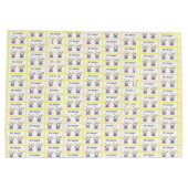 Twin Gift Wrap, Gepersonaliseerd voor meisje & jon Groot Cadeauzakje (Achterkant)