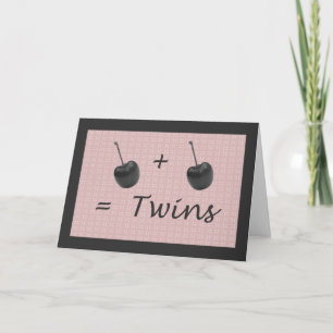 Twin Girl Birth Gefeliciteerd Kaart