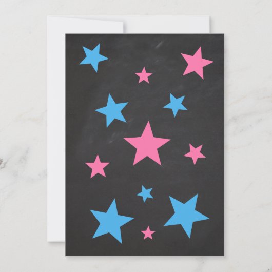 Twin Girl en Boy Teddy Bear Baby shower Kaart (Achterkant)