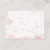 Twin Girl Luier Raffle Tickets Informatiekaartje (Achterkant)