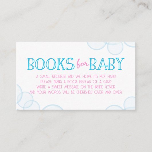 Twin Girl Rubber Duck Books for Baby Insert Cards Informatiekaartje (Voorkant)