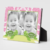 Twin Girl Turtles Photo Plaque Fotoplaat (Zijkant)